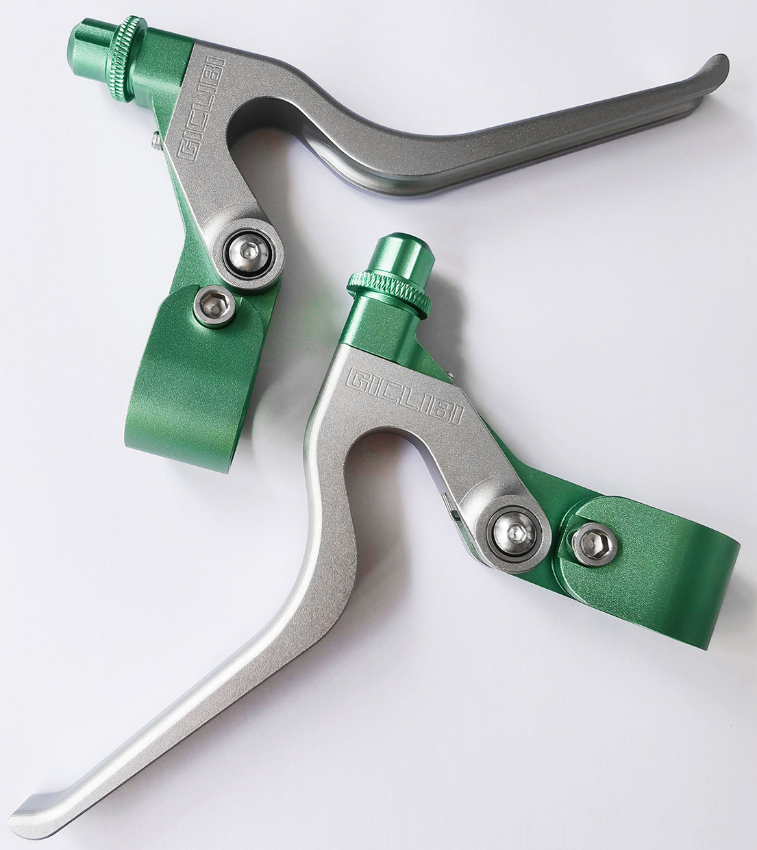 GICLIBI Aluminum Brake Lever Set Long Pull Mixed Color CNC Machining