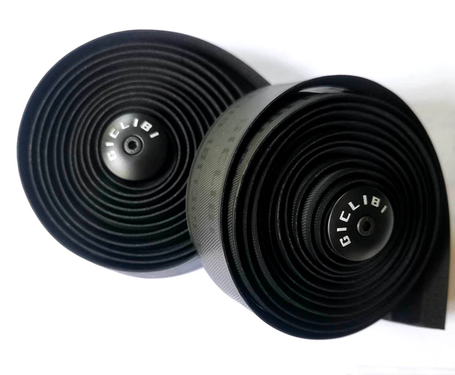 GICLIBI Bicycle Bar Tape, Bike Handlebar Tape, Road Bicycle Handlebar PU Tape, Black Cycling Grip Tape, with Adhesive Backs, Soft Comfortable, Wear Resistant Black